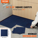 VEVOR Carpet Tiles Peel and Stick, Squares Self Adhesive Carpet Floor Tile, Soft Padded Carpet Tiles, Easy Install DIY for Bedroom Living Room Indoor Outdoor (15Tiles, Dark Blue) - RnR Galore