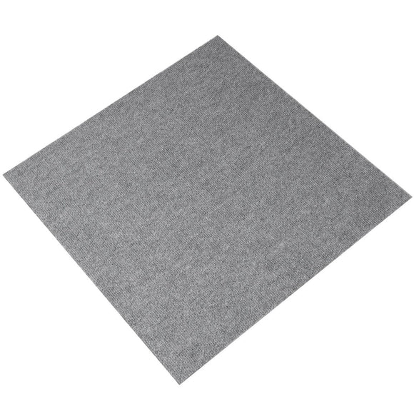 VEVOR Carpet Tiles Peel and Stick, Squares Self Adhesive Carpet Floor Tile, Soft Padded Carpet Tiles, Easy Install DIY for Bedroom Living Room Indoor Outdoor (9Tiles, Light Gray) - RnR Galore
