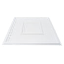 VEVOR Ceiling Tiles 12 - Pack 24 x 24 in PVC Easy Installation White Geometric - RnR Galore