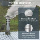 VEVOR Chimney Cap 6 - inch 304 Stainless Steel Round Roof Rain Cap Cover Silver - RnR Galore