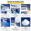 VEVOR Commercial Ice Shaver Ice Shaving Machine Crusher Snow Cone Maker 200KG/H - RnR Galore