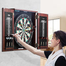 VEVOR Dartboard and Cabinet Set Official Size Complete Accessory Steel Tip Dart - RnR Galore
