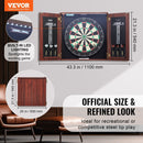 VEVOR Dartboard and Cabinet Set Official Size Complete Accessory Steel Tip Dart - RnR Galore