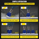 VEVOR Diamond Drill Bits 4PCS Diamond Hole Saw 35/40/50/68mm Tile Hole Saw Kit Vacuum Brazed Diamond Drill Bit 0.59in/15mm Segment Tile Hole Saw w Storage Case for Tile Ceramic Porcelain Marble Stone - RnR Galore
