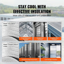 VEVOR Double Reflective Insulation Roll Foam Core Radiant Barrier 120 x 48 Inch / 3 x 1.2M - RnR Galore