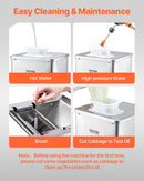 VEVOR Electric Meat Cutter Machine 550W Commercial Meat Slicer Cutting Machine - RnR Galore