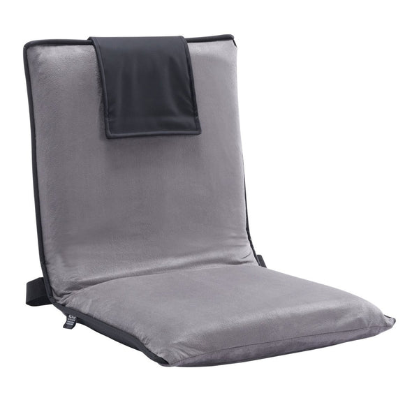 VEVOR Floor Chair, 6 - Position Adjustable Meditation Chair with Back Support, Folding Sofa Chair for Reading TV Watching and Gaming, Portable Floor Seat Lounge Sofa Chair for Kids Teens Adults, Gray - RnR Galore