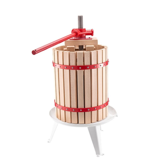 VEVOR Fruit Wine Press Manual Press for Wine Making 4.75 Gal/18L Wood Basket - RnR Galore