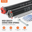 VEVOR Garage Door Torsion Springs Pair of 0.218 x 2 x 23inch with Winding Bars - RnR Galore