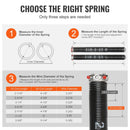 VEVOR Garage Door Torsion Springs Pair of 0.218 x 2 x 23inch with Winding Bars - RnR Galore
