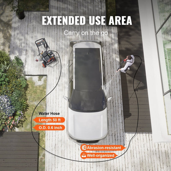 VEVOR Gas Pressure Washer Gas Powered Washer 4400 PSI 4.0 GPM 390cc 5 Nozzles - RnR Galore