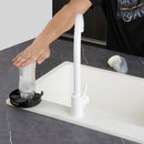 VEVOR Glass Rinser, 10 Powerful Spraying Jets Rotating Cup Rinser for Sink, 304 Stainless Steel Faucet Cup Washer & Silicone Nonslip Pad for Baby Bottle, Glass Cup, Wine Glass (Matte Black Base) - RnR Galore