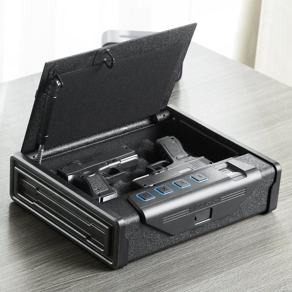 VEVOR Gun Safe for Pistols Biometric Gun Safe with 3 Access Ways for 2 Pistols - RnR Galore
