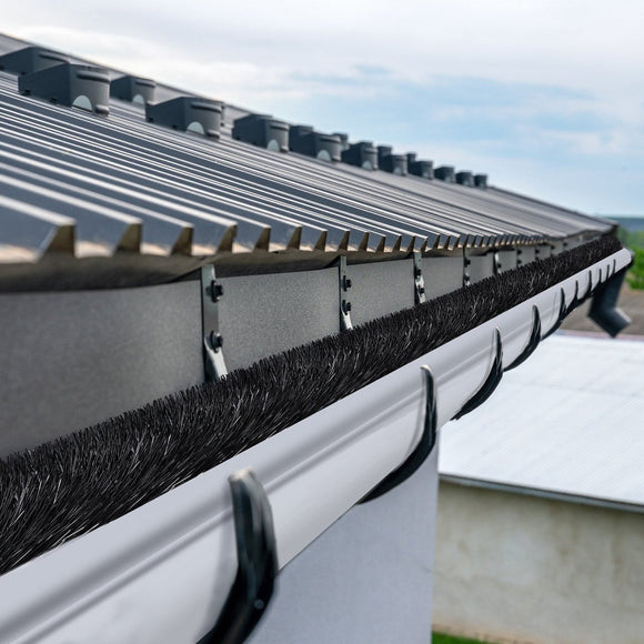 VEVOR Gutter Brush, 30 Feet Total Length 4.33 inch Diameter Gutter Cleaning Tools, Ground - Level Gutter Brush Leaf Guard for 5 Inch Gutters, Easily Clear roof Leaves and Debris, 10 Pack - RnR Galore