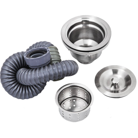 VEVOR Handmade Sink Non - magnetic Stainless Steel Kitchen Sink Hand Made 1 Compartment 44.4 x 41.9 x 25.4 cm Capacity Huge Tub Sink for Farmhouse Cafe Shop Hospital - RnR Galore
