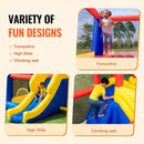 VEVOR Inflatable Bounce House, Outdoor High Quality Playhouse Trampoline, Jumping Bouncer with Blower, Slide, and Storage Bag, Family Backyard Bouncy Castle, for Kid Ages 3_8 Years, 3.4x2.6x2.3m - RnR Galore