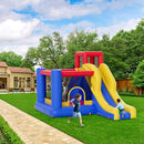 VEVOR Inflatable Bounce House, Outdoor High Quality Playhouse Trampoline, Jumping Bouncer with Blower, Slide, and Storage Bag, Family Backyard Bouncy Castle, for Kid Ages 3_8 Years, 3.4x2.6x2.3m - RnR Galore