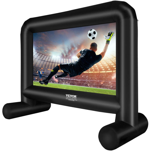 VEVOR Inflatable Movie Screen, 16 FT Inflatable Projector Screen for Outside with Blower and Carrying Bag, Front/Rear Projection, Oxford Fabric Blow Up Screen for Outdoor Parties Backyard Movie Night - RnR Galore