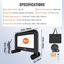 VEVOR Inflatable Movie Screen, 16 FT Inflatable Projector Screen for Outside with Blower and Carrying Bag, Front/Rear Projection, Oxford Fabric Blow Up Screen for Outdoor Parties Backyard Movie Night - RnR Galore