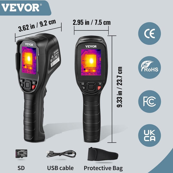 VEVOR Infrared Thermal Imager Visible Light Camera 2MP IR Resolution 240x180 - RnR Galore