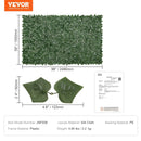 VEVOR Ivy Privacy Fence, 59 x 98 in Artificial Green Wall Screen, Greenery Ivy Fence with Mesh Cloth Backing and Strengthened Joint, Faux Hedges Vine Leaf Decoration for Outdoor Garden, Yard, Balcony - RnR Galore