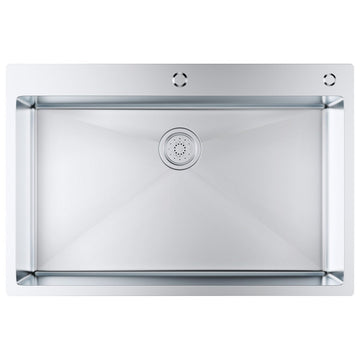 VEVOR Kitchen Sink, 304 Stainless Steel Drop - In Sinks, Top Mount Single Bowl Basin with Accessories(Pack of 3), Household Dishwasher Sinks for Workstation, RV, Prep Kitchen, and Bar Sink, 33 inch - RnR Galore