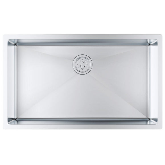 VEVOR Kitchen Sink, 304 Stainless Steel Drop - In Sinks, Undermount Single Bowl Basin with Accessories(Pack of 3), Household Dishwasher Sinks for Workstation, RV, Prep Kitchen, and Bar Sink, 32 inch - RnR Galore