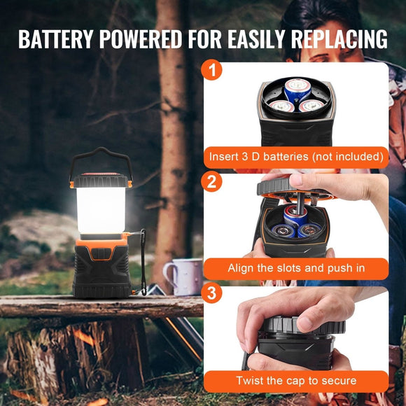 VEVOR LED Camping Lantern Battery Powered All - in - one for Exceptional Experience - RnR Galore