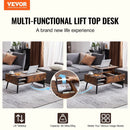 VEVOR Lift Top Coffee Table 39.4 in Rectangle Coffee Table for Living Room Brown - RnR Galore