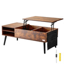 VEVOR Lift Top Coffee Table 39.4 in Rectangle Coffee Table for Living Room Brown - RnR Galore