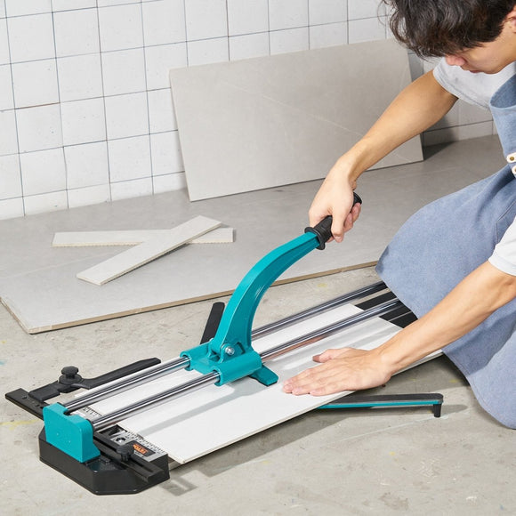 VEVOR Manual Tile Cutter, 1200mm, Porcelain Ceramic Tile Cutter with Tungsten Carbide Cutting Wheel, Infrared Positioning, Anti - Skid Feet, Double Rails for professional installers or beginners - RnR Galore