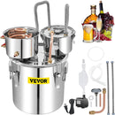 VEVOR Moonshine Still Water Alcohol Distiller 50L w/Thumper Keg & Water Pump - RnR Galore