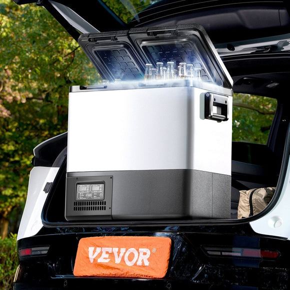 VEVOR Portable Car Refrigerator Freezer Compressor 55L Dual Zone for Car Home - RnR Galore