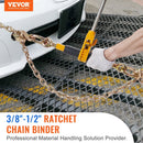 VEVOR Ratchet Chain Binder 3/8" - 1/2" Load Binders 12000 lbs w/ G80 Chains 4 Pcs - RnR Galore