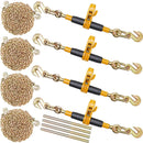 VEVOR Ratchet Chain Binder 3/8" - 1/2" Load Binders 12000 lbs w/ G80 Chains 4 Pcs - RnR Galore