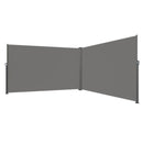 VEVOR Retractable Side Awning, 180X600cm Aluminum Outdoor Privacy Screen, 280g Polyester Water - proof Retractable Patio Screen, UV 30+ Room Divider Wind Screen for Patio, Backyard, Balcony, Gray - RnR Galore