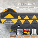 VEVOR Rubber Curb Ramp 2 Pack, 11 cm Rise Height Heavy - Duty 15 tons Load Capacity Threshold Ramps, Driveway Ramps with Stable Grid Structure for Cars, Wheelchairs, Bikes, Motorcycles - RnR Galore