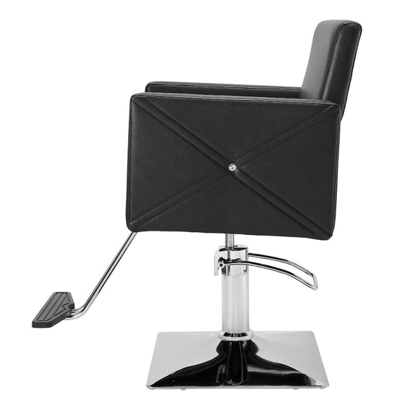 VEVOR Salon Chair, Barber Chair for Hair Stylist, Styling Chair with Heavy Duty Hydraulic Pump, Swivel Hair Salon Chair with Footrest for Beauty Spa Shampoo, Max Load Weight 330 lbs, Black - RnR Galore