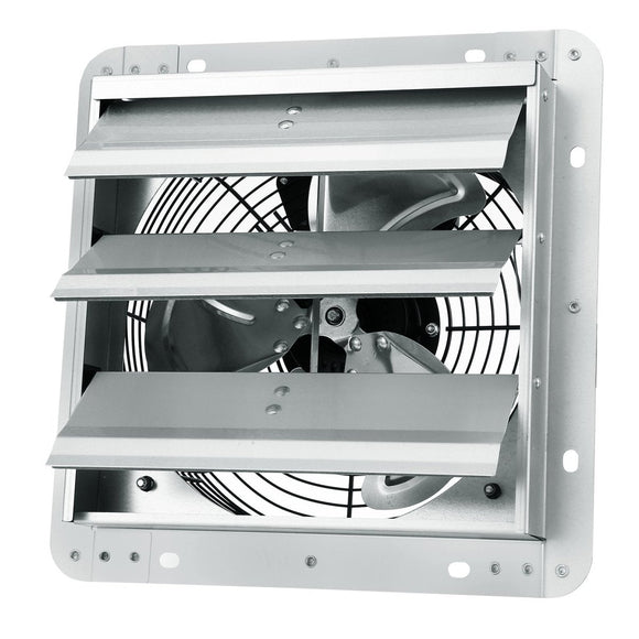 VEVOR Shutter Exhaust Fan, 254 mm High - speed 1400RPM 753 CFM, Aluminum Wall Mount Attic Fan with AC - motor, Ventilation and Cooling for Greenhouses, Garages, Sheds, Shops - RnR Galore