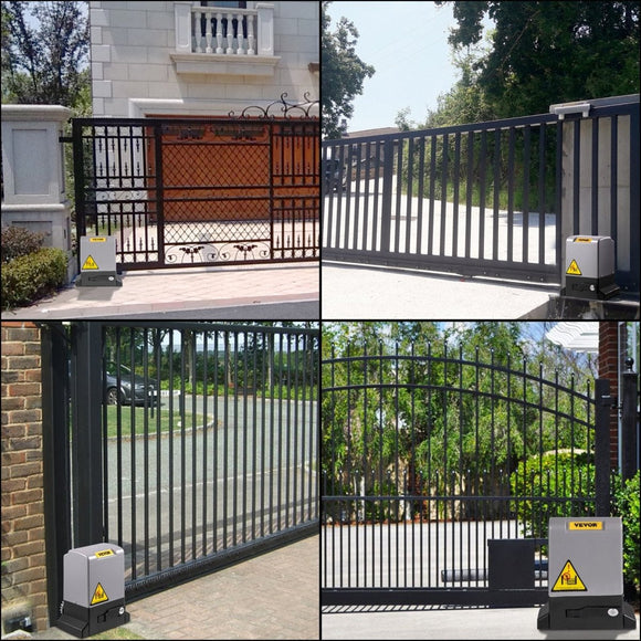 VEVOR Sliding Gate Opener, 1800 KG 4 m, Automatic Sliding Gate with 4 Remote Controllers & APP Control, Electric Rolling Driveway Slide Gate Motor, Complete Gate Operator Hardware Security System Kit - RnR Galore