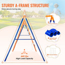 VEVOR Swing Sets for Backyard 6 in 1 Swing Set 440lbs Capacity Metal Swingset - RnR Galore