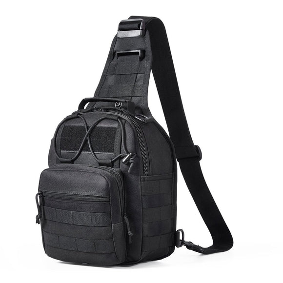 VEVOR Tactical Sling Bag 10L Military Rover Shoulder Sling Backpack Black - RnR Galore