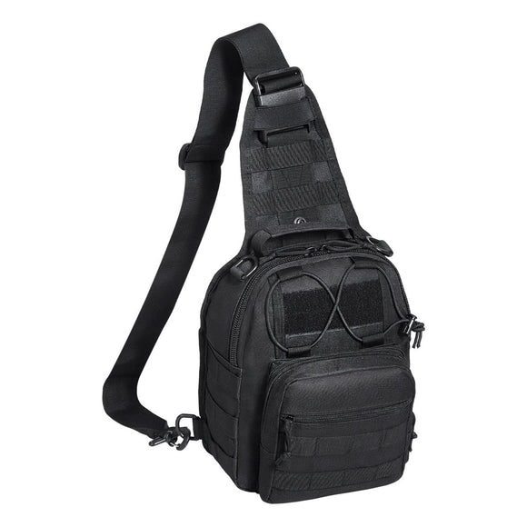 VEVOR Tactical Sling Bag 10L Military Rover Shoulder Sling Backpack Black - RnR Galore
