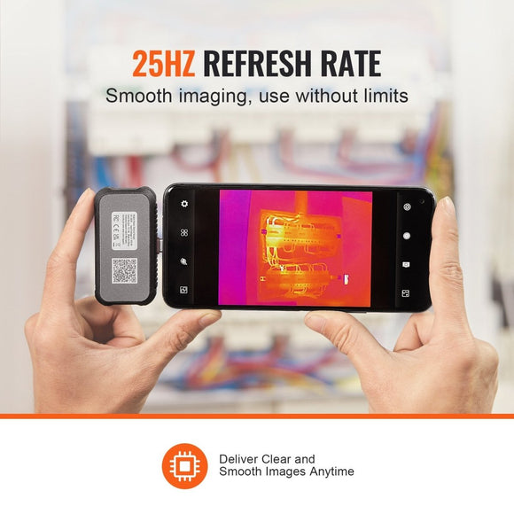 VEVOR Thermal Imaging Camera for Android, 256 x 192 IR Resolution Infrared Thermal Imager with Visual Camera, 25Hz Refresh Rate Thermal Camera for Smartphone/Tablet, - 4 - 1022°F Temperature Range, IP54 - RnR Galore