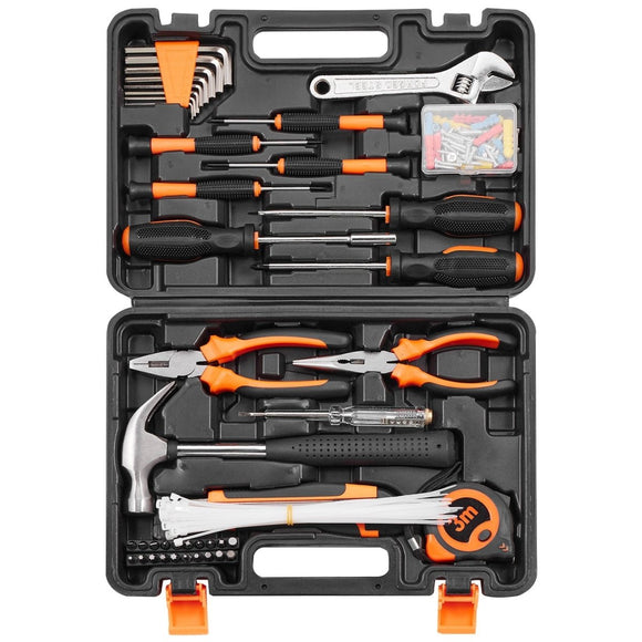 VEVOR Tool Kit 132 Piece General Household Hand Tool Set with Portable Tool Case - RnR Galore