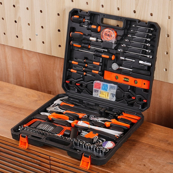 VEVOR Tool Kit 216 Piece General Household Hand Tool Set with Portable Tool Case - RnR Galore