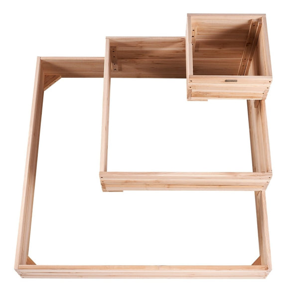 VEVOR Wooden Raised Garden Bed Planter Box 113 x 113 x 51 cm Flower Vegetable Herb - RnR Galore