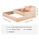 VEVOR Wooden Raised Garden Bed Planter Box 113 x 113 x 51 cm Flower Vegetable Herb - RnR Galore