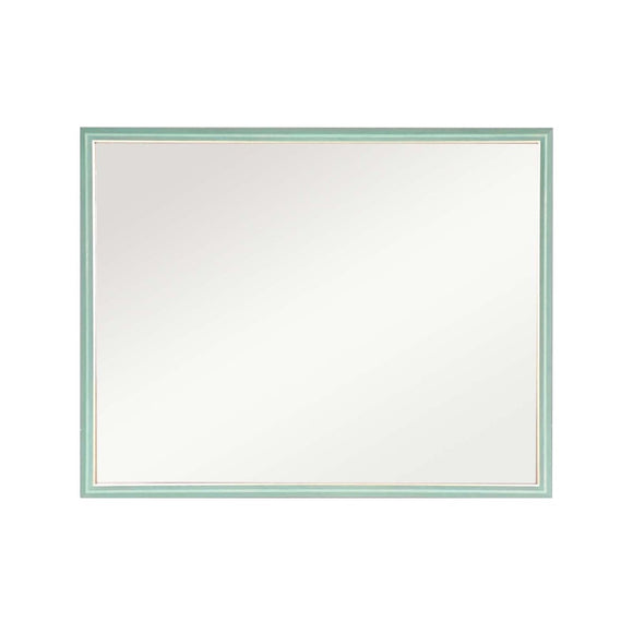 Wall Mirror Rectangular Frame Bathroom 70x90cm Turquoise - RnR Galore