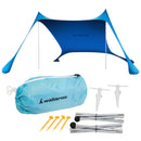 Wallaroo Beach Tent Canopy Sunshade 2m X 2m - Blue - RnR Galore